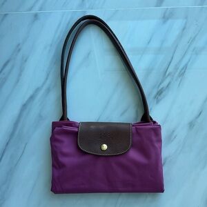 Only used once. Longchamp “shopping” bag with long leather handles.